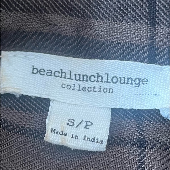 Beach Lunch Lounge Sally brushed flannel shirt, size Small S/P - Picture 5 of 8